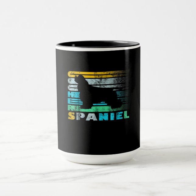 Caneca Cocker Spaniel | Panela de Cocker Retro Preto (Centro)