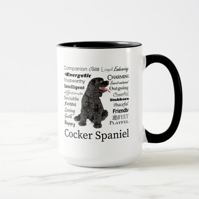 Caneca Cocker Spaniel Traça Mug (Direita)