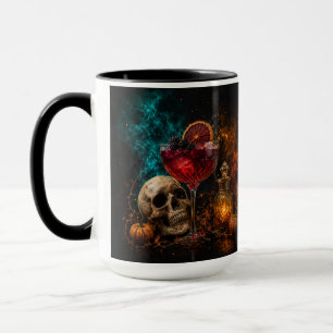 Caneca Cocktail de Caveira Gótica Boo Ze Night