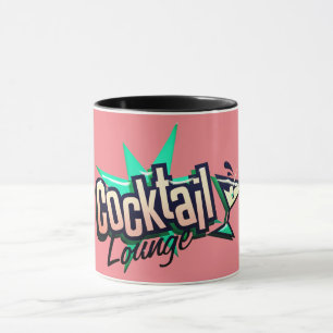 Caneca Cocktail lounge martini retro vintage