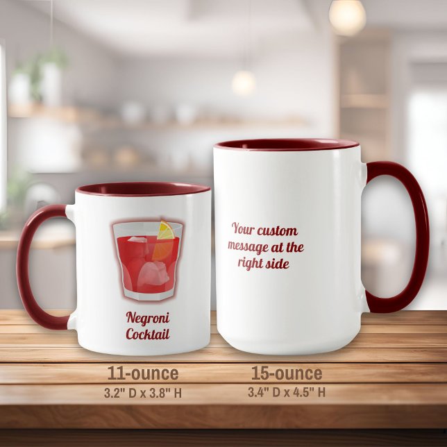 Caneca Cocktail Negroni (Criador carregado)