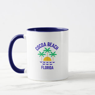 Caneca Cocoa Beach Florida Coffee Mug