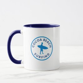Caneca Cocoa Beach Surfing Coffee Mug