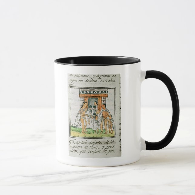 Caneca Codex florentino por Bernardino de Sahagun (Direita)