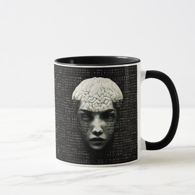 Caneca Código Binário do Matrix Man (Direita)