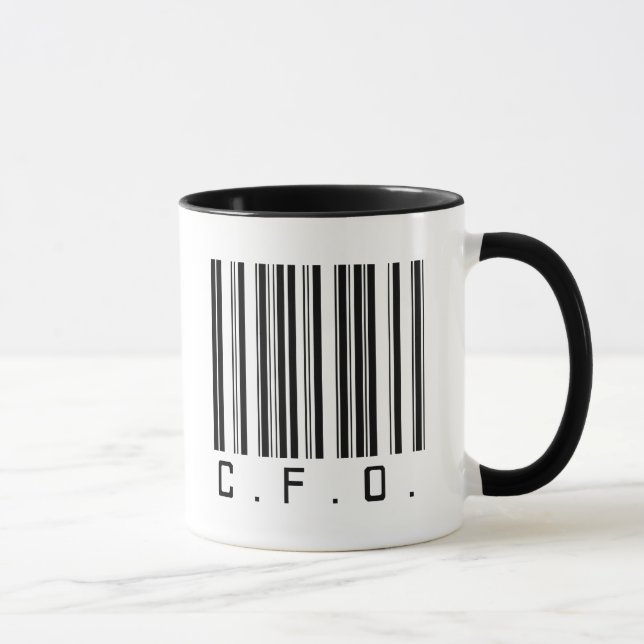 Caneca Código de barras de CFO (Direita)
