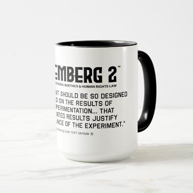Caneca Código de Nuremberga 1947 A. 3 Combo (Frente Esquerda)