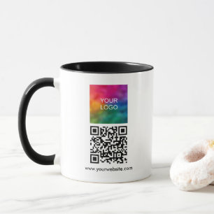 Caneca Código QR Combo Logotipo da Empresa Personalizado