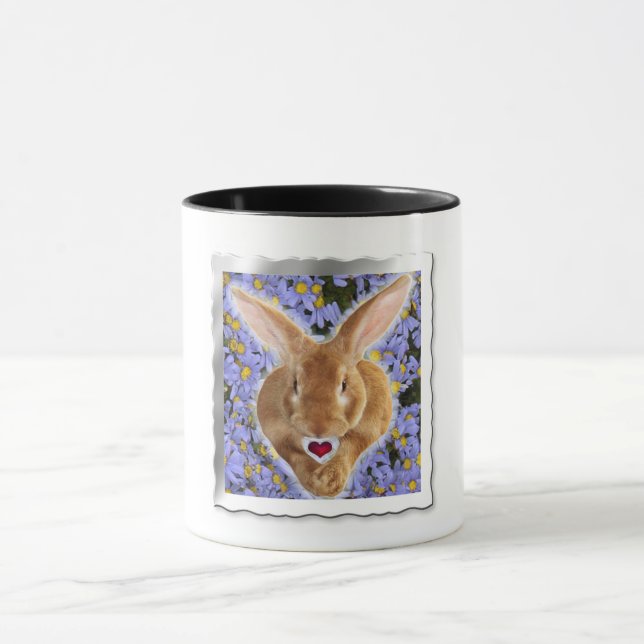 Caneca Coelhinho Adorável com Cardíaco Doce (Centro)