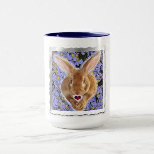 Caneca Coelhinho Adorável com Cardíaco Doce