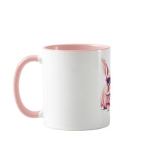 Coelhinho com Felz pascoa de óculos de sol