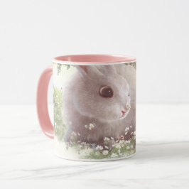 Caneca Coelhinho com Flores