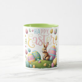 Caneca Coelhinho e Ovos felzs pascoa