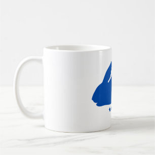 Caneca Coelho Azul – Xícara de Café de Coelho Fofo