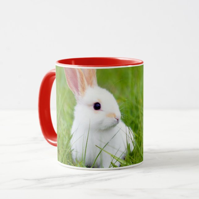Caneca Coelho Branco (Frente Esquerda)