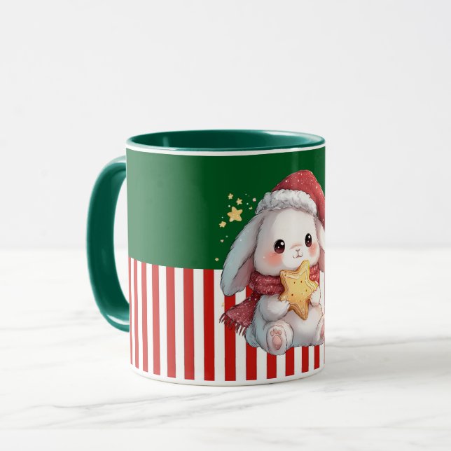 Caneca Coelho com Biscoito de Estrela (Frente Esquerda)