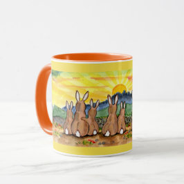 Caneca Coelho da família Sunrise Bright Designer Mug