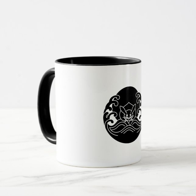 Caneca Coelho de onda lua (Frente Esquerda)