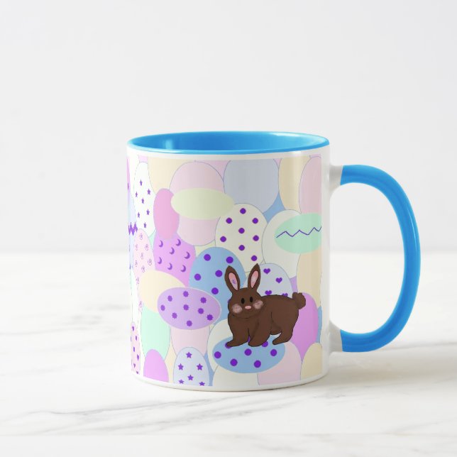Caneca Coelho de Páscoa e Ovos (Direita)