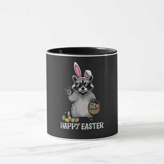 Caneca Coelho de Páscoa Guaxinim Feliz (Centro)