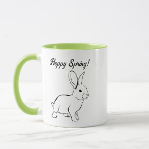 Caneca Coelho Doce, Primavera ou Cartoon de Páscoa