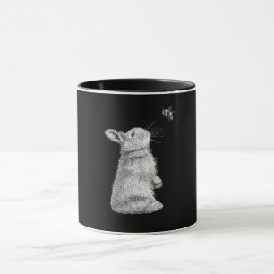 Caneca Coelho e abelha  Presente de Bunny Lover