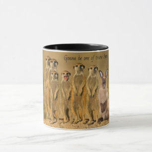 Caneca Coelho Engraçado Meerkat Mug