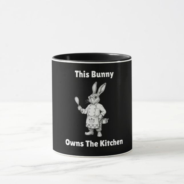 Caneca Coelho Feliz de Páscoa Este Coelho É o Dono da Coz (Centro)