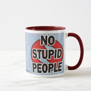Caneca Coelho irritado nenhumas pessoas estúpidas da