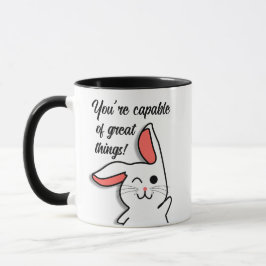 Caneca Coelho motivacional
