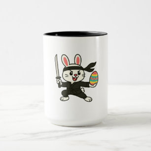 Caneca Coelho/Pascoal cartoon ninja