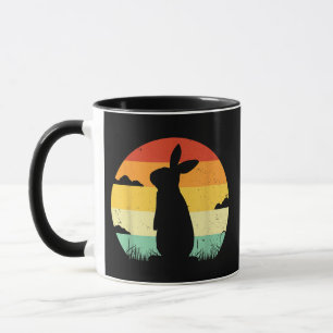 Caneca Coelho Retro Estilo Vintage 80s Estilo Bunny Lover