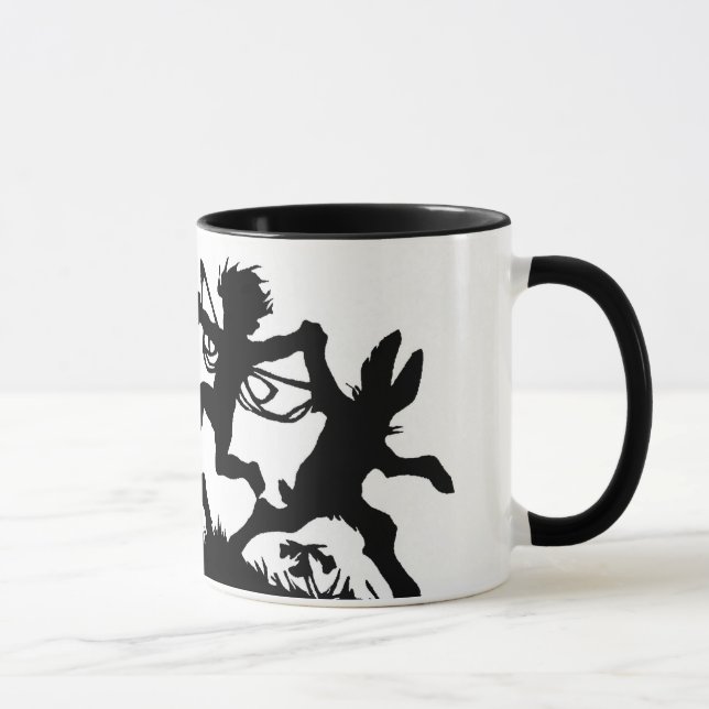 Caneca Coelhos antigos das fadas do cartão de (Direita)