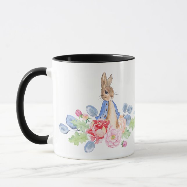 Caneca Coelhos de Aquarela Coalhada (Esquerda)