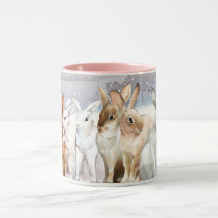 Caneca Coelhos de inverno