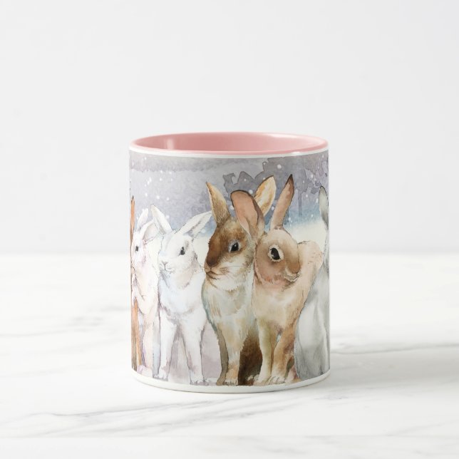 Caneca Coelhos de inverno (Centro)