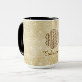 Caneca "Coerência" Flor da Vida