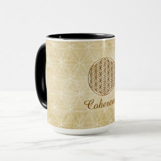 Caneca "Coerência" Flor da Vida