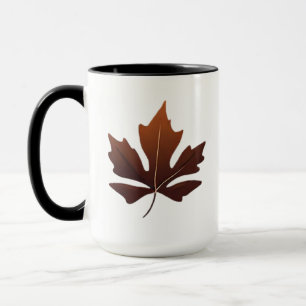 Caneca Coffee de outono Elegante Mangueira De Queda