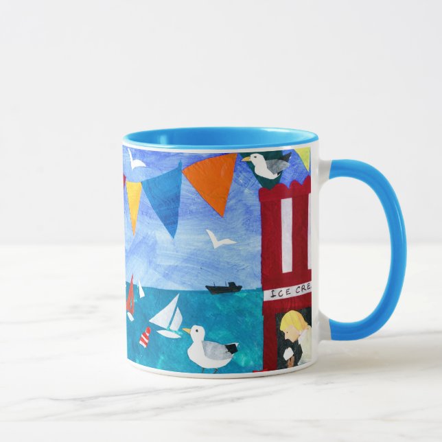 Caneca Coffee Mug Colorida 'Seaside' (Direita)