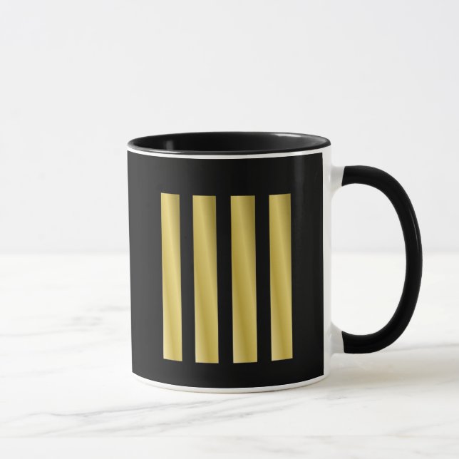 Caneca Coffee Mug com o Capitão Dourado Strips (Direita)