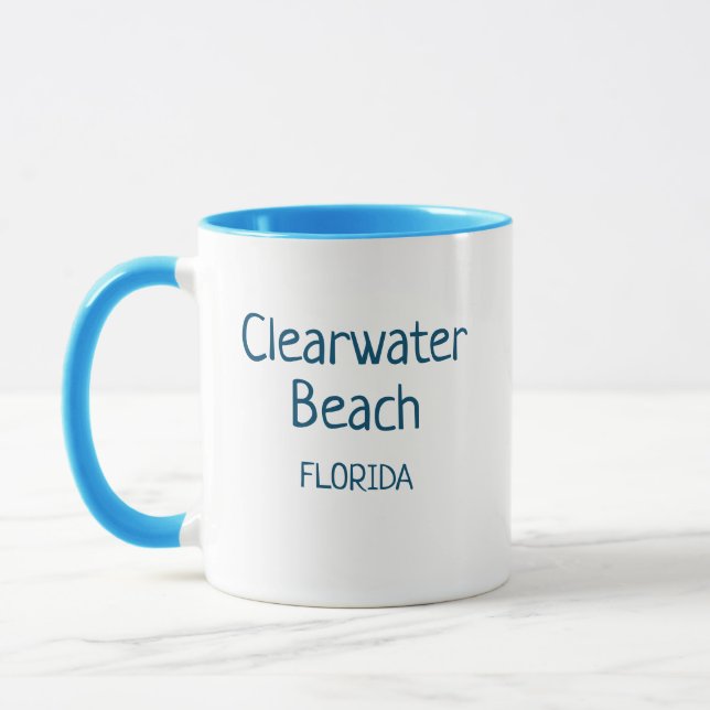 Caneca Coffee Mug da Flórida de Clearwater Beach (Esquerda)