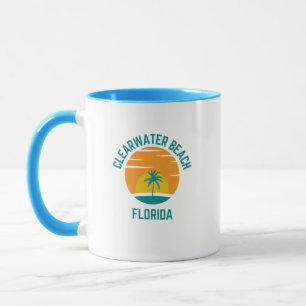 Caneca Coffee Mug da Flórida de Clearwater Beach
