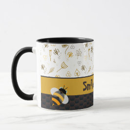 Caneca Coffee Mug de abelha-penteada