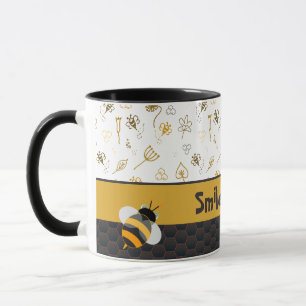Caneca Coffee Mug de abelha-penteada