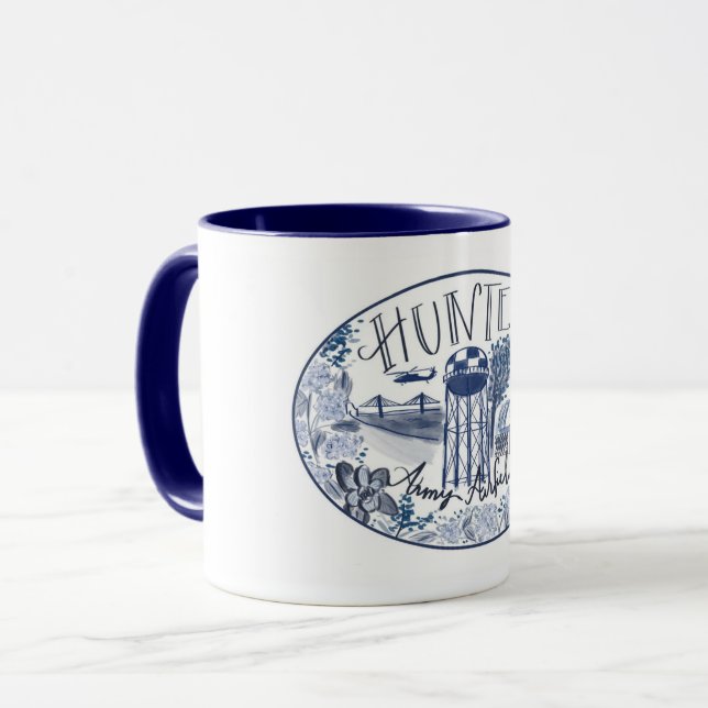 Caneca Coffee Mug do Exército de Caça (Frente Esquerda)