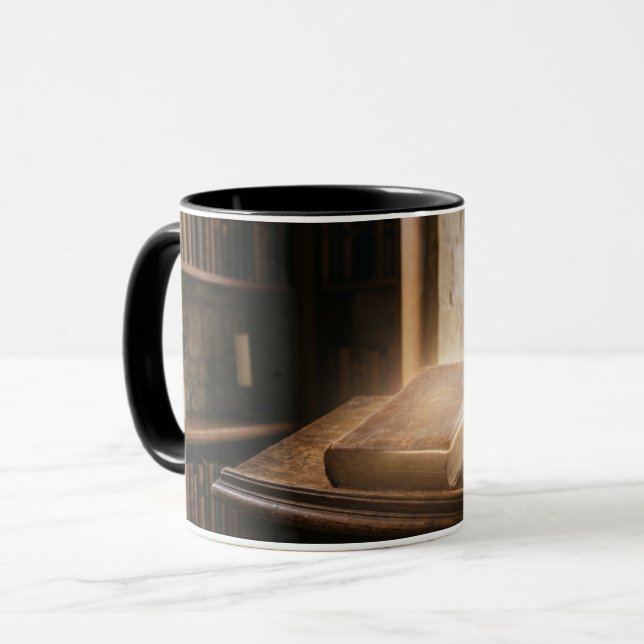 Caneca Coffee Mug Holy Bible Inspirational Religious Mug (Frente Esquerda)