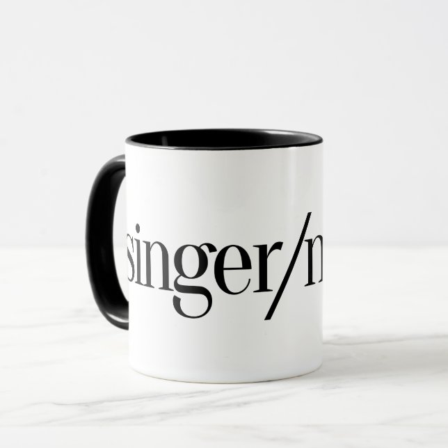 Caneca Coffee Mug Singer/Mover (Frente Esquerda)