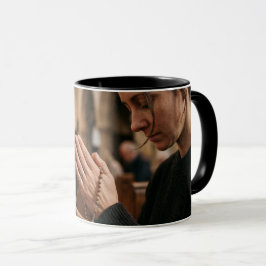Caneca Coffee Mug Woman Praying in Church Religious