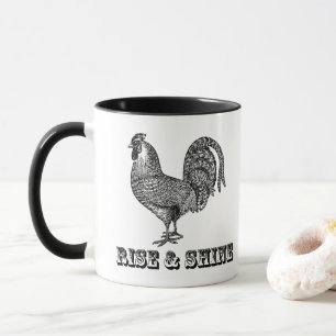 Caneca Coffee Rise and Shine Rooster